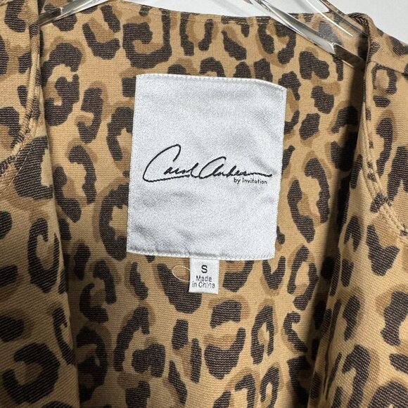 CAbi Carol Anderson Signature Estate Jacket coat Size Small cheetah animal Print - Picture 5 of 8